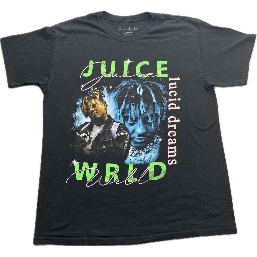 Juice Wrld Lucid Dreams Single Rap T Shirt Men's L Black Music Rap Official 999